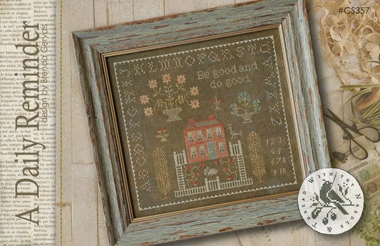 A Daily Reminder - With Thy Needle and Thread - Cross Stitch Pattern, Needlecraft Patterns, The Crafty Grimalkin - A Cross Stitch Store