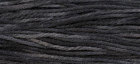 Charcoal #001 - 12 Stranded Silk Thread - Gloriana Silk