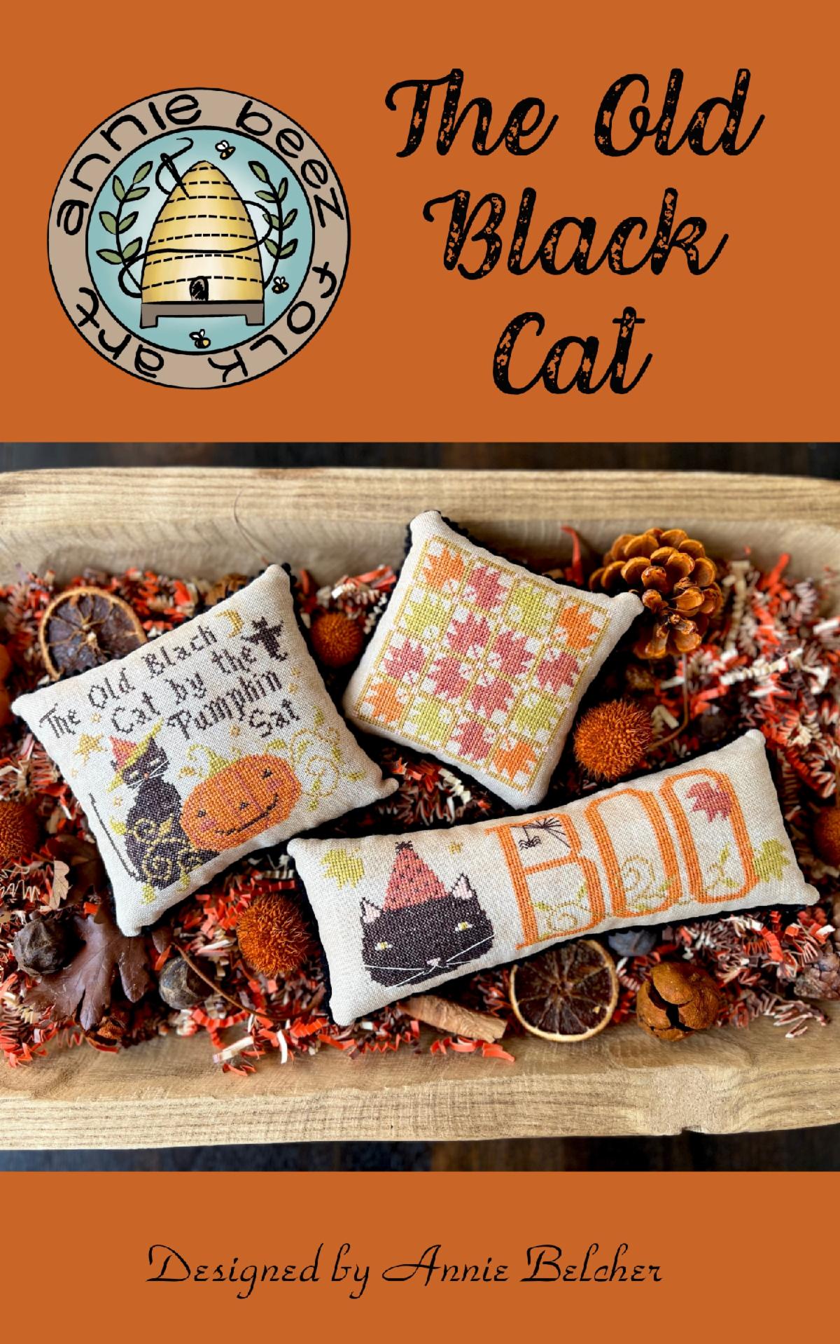 The Old Black Cat - Annie Beez - Cross Stitch Pattern