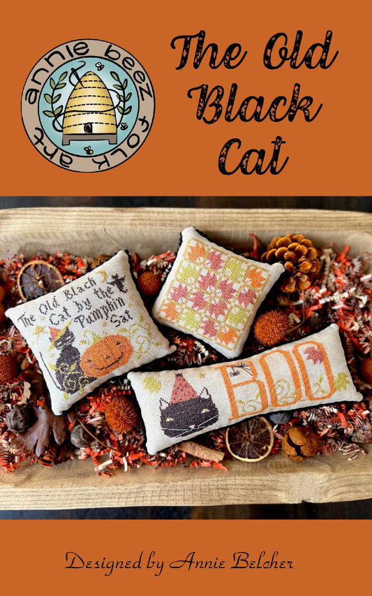 The Old Black Cat - Annie Beez - Cross Stitch Pattern