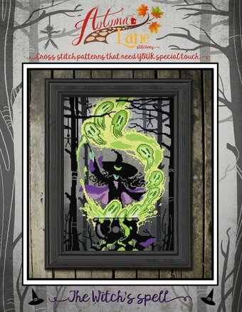The Witch's Spell - Autumn Lane - Cross Stitch Pattern, Needlecraft Patterns, The Crafty Grimalkin - A Cross Stitch Store