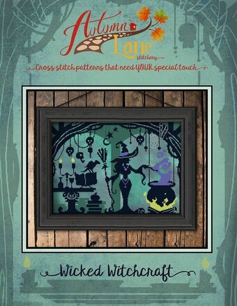 Wicked Witchcraft - Autumn Lane - Cross Stitch Pattern, Needlecraft Patterns, The Crafty Grimalkin - A Cross Stitch Store