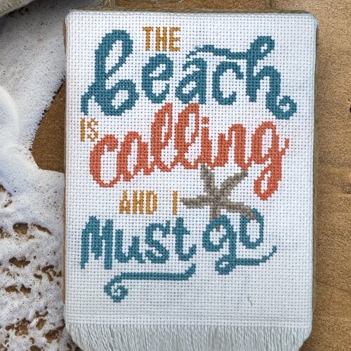 Beach is Calling - Barefoot Needleart - Cross Stitch Pattern, Needlecraft Patterns, The Crafty Grimalkin - A Cross Stitch Store