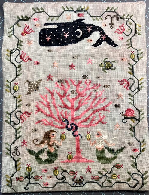 The Sea Apple - A Gardener's Needle - Cross Stitch Pattern, Needlecraft Patterns, Needlecraft Patterns, The Crafty Grimalkin - A Cross Stitch Store