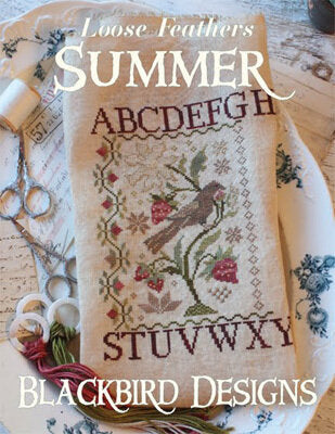 Loose Feathers Summer - Blackbird Designs - Cross Stitch Pattern, Needlecraft Patterns, Needlecraft Patterns, The Crafty Grimalkin - A Cross Stitch Store