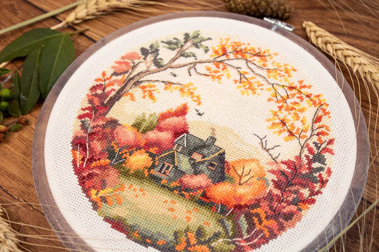 The Autumn BC221L Counted Cross-Stitch Kit - Luca- S, Needlecraft Kits, The Crafty Grimalkin - A Cross Stitch Store