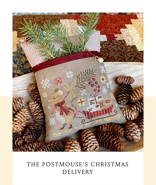 The Postmouse's Christmas Delivery - Blueberry Ridge - Cross Stitch Pattern