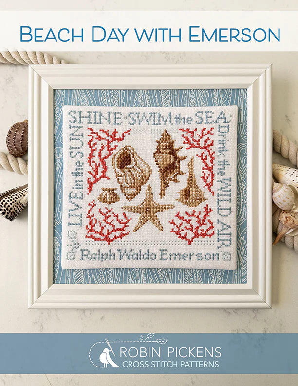 Beach Day with Emerson - Robin Pickens Cross Stitch Patterns
