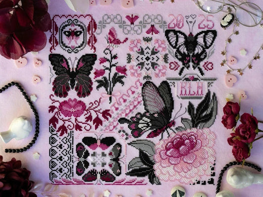 Butterfly Bouquet - Sprouting Lupine - Cross Stitch Pattern