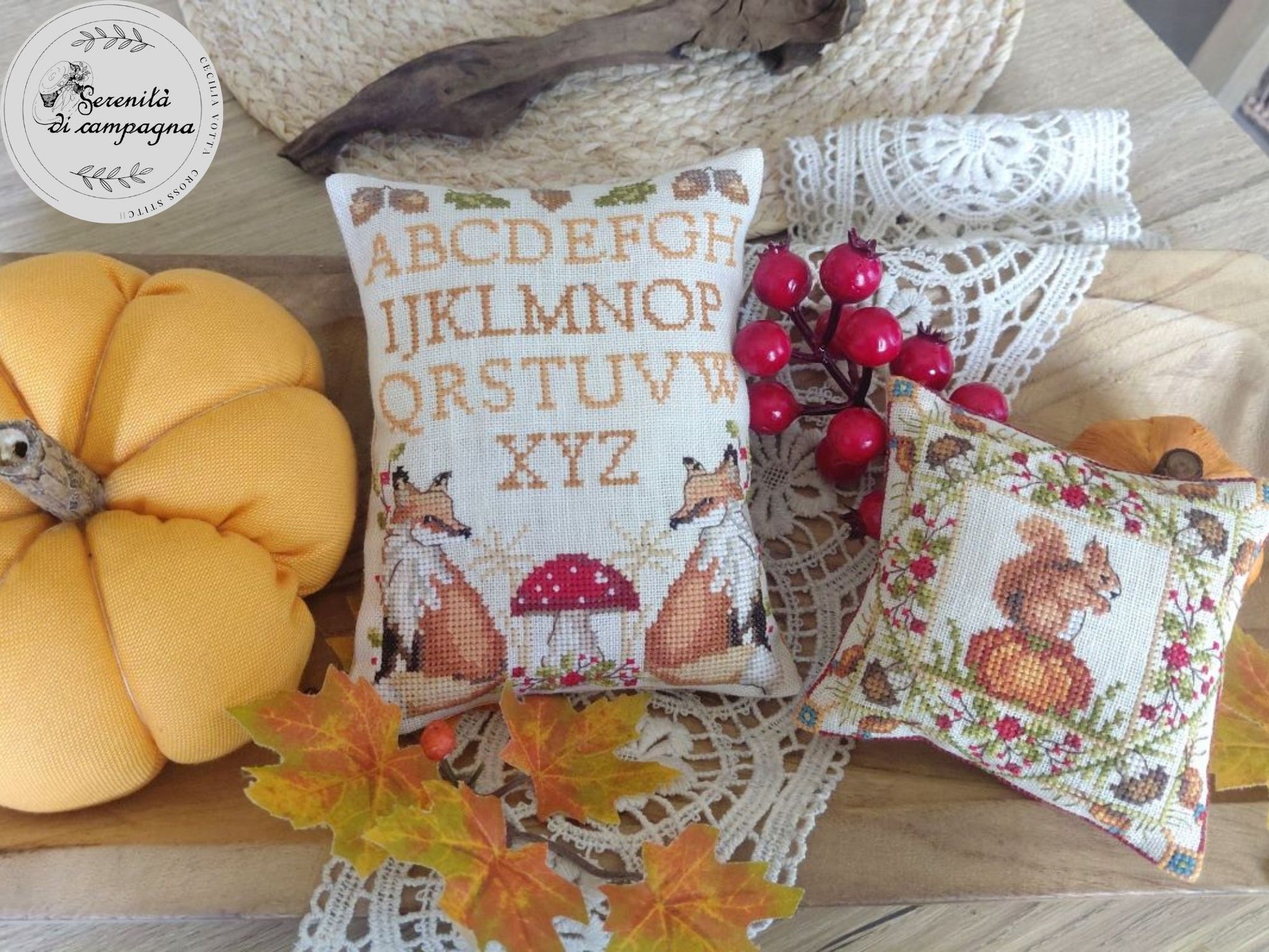 PREORDER Autumn Sampler - Serenita di Campagna - Cross Stitch Pattern, Needlecraft Patterns, The Crafty Grimalkin - A Cross Stitch Store