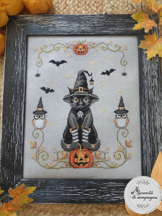 PREORDER Midnight - Serenita di Campagna - Cross Stitch Pattern, Needlecraft Patterns, The Crafty Grimalkin - A Cross Stitch Store