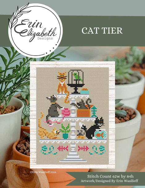 Cat Tier - Erin Elizabeth Designs - Cross Stitch Pattern