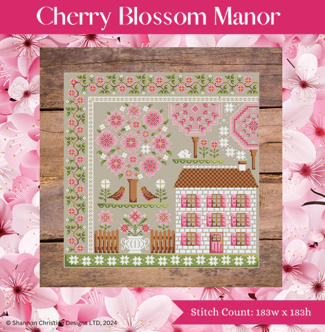 Cherry Blossom Manor - Shannon Christine Designs - Cross Stitch Pattern