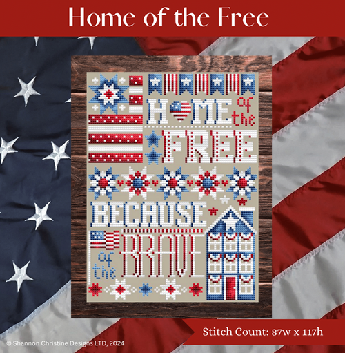 Home of the Free - Shannon Christine Designs - Cross Stitch Pattern