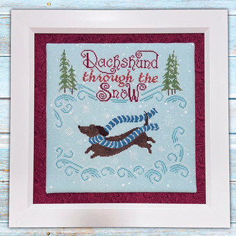 Dachshund Through the Snow - Dirty Annie's - Cross Stitch Pattern, Needlecraft Patterns, Needlecraft Patterns, The Crafty Grimalkin - A Cross Stitch Store