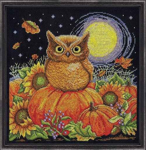 Design Works Counted Cross Stitch Kit 12"X12" - Harvest Owl