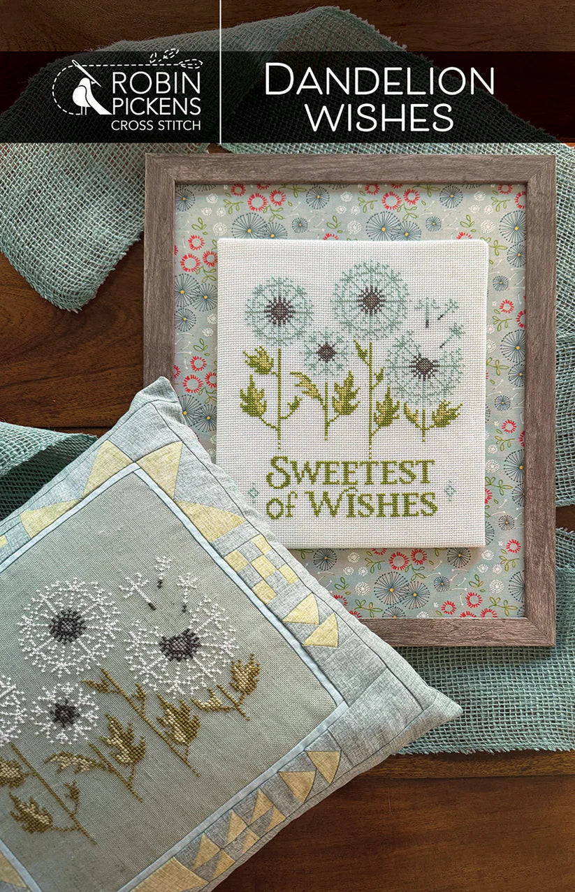 Dandelion Wishes - Robin Pickens - Cross Stitch Pattern, Needlecraft Patterns, The Crafty Grimalkin - A Cross Stitch Store