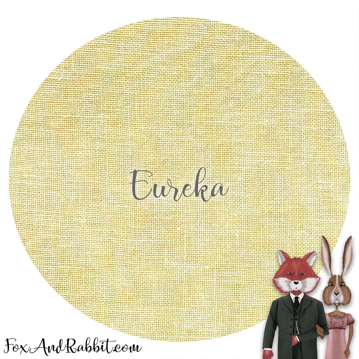 16 Count Aida - Eureka - Fox and Rabbit Designs, Fabric, The Crafty Grimalkin - A Cross Stitch Store