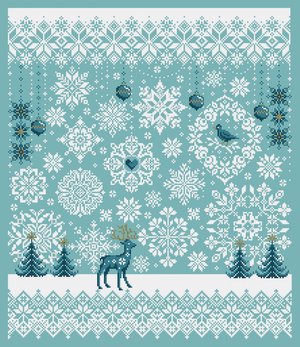 Falling Snow - Shannon Christine Designs - Cross Stitch Pattern, Needlecraft Patterns, The Crafty Grimalkin - A Cross Stitch Store