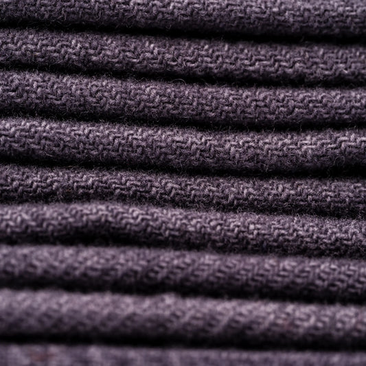 Gunmetal Glen Plaid Wool Fabric - Weeks Dye Works