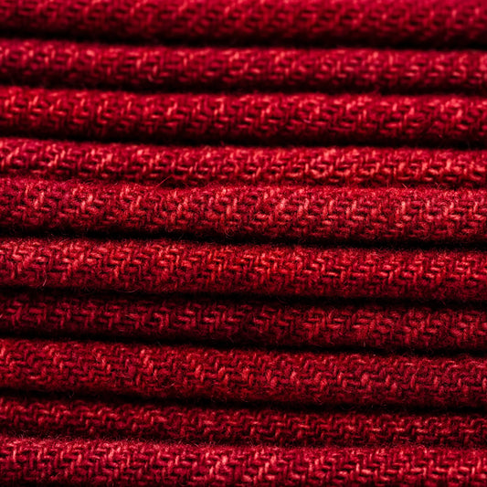 Lancaster Red Glen Plaid Wool Fabric - Weeks Dye Works