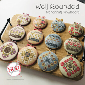 Well Rounded - Perennial Pinwheels - Hands on Design - Cross Stitch, Needlecraft Patterns, Needlecraft Patterns, The Crafty Grimalkin - A Cross Stitch Store