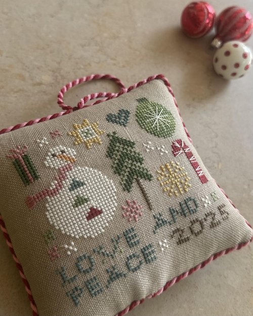 Wee One Love and Peace - Heart in Hand - Cross Stitch Pattern