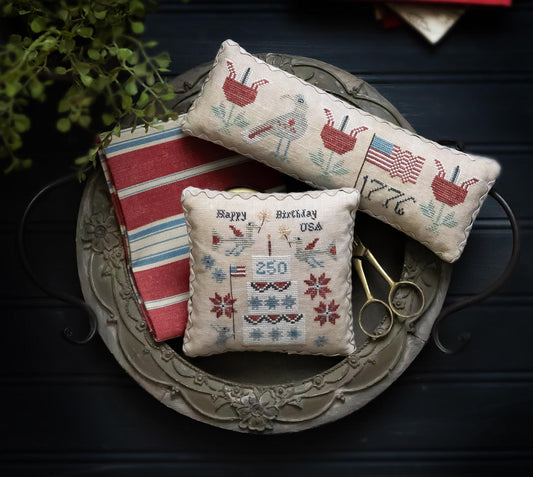 HAPPY BIRTHDAY, USA - Plum Street Samplers - Cross Stitch Pattern