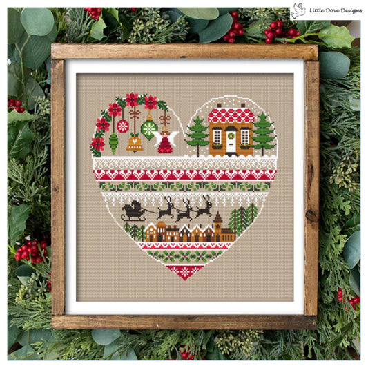 Heart of Christmas - Little Dove Designs - Cross Stitch Pattern, The Crafty Grimalkin - A Cross Stitch Store