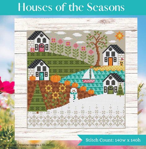 Houses of the Seasons - Shannon Christine Designs - Cross Stitch Pattern