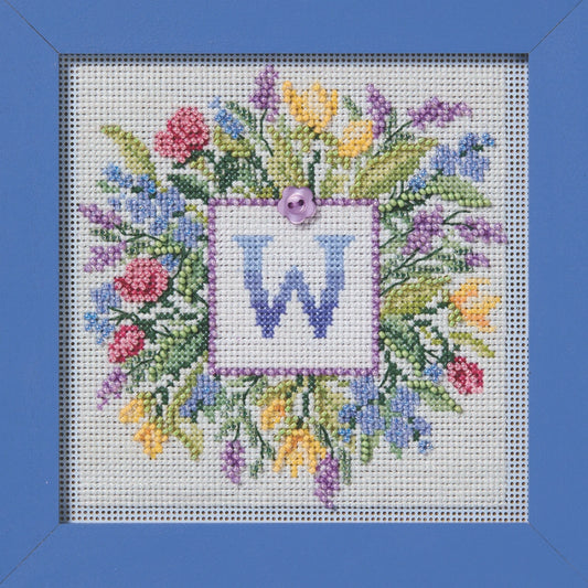 Floral Monogram - Mill Hill - Spring 2026 Buttons and Beads