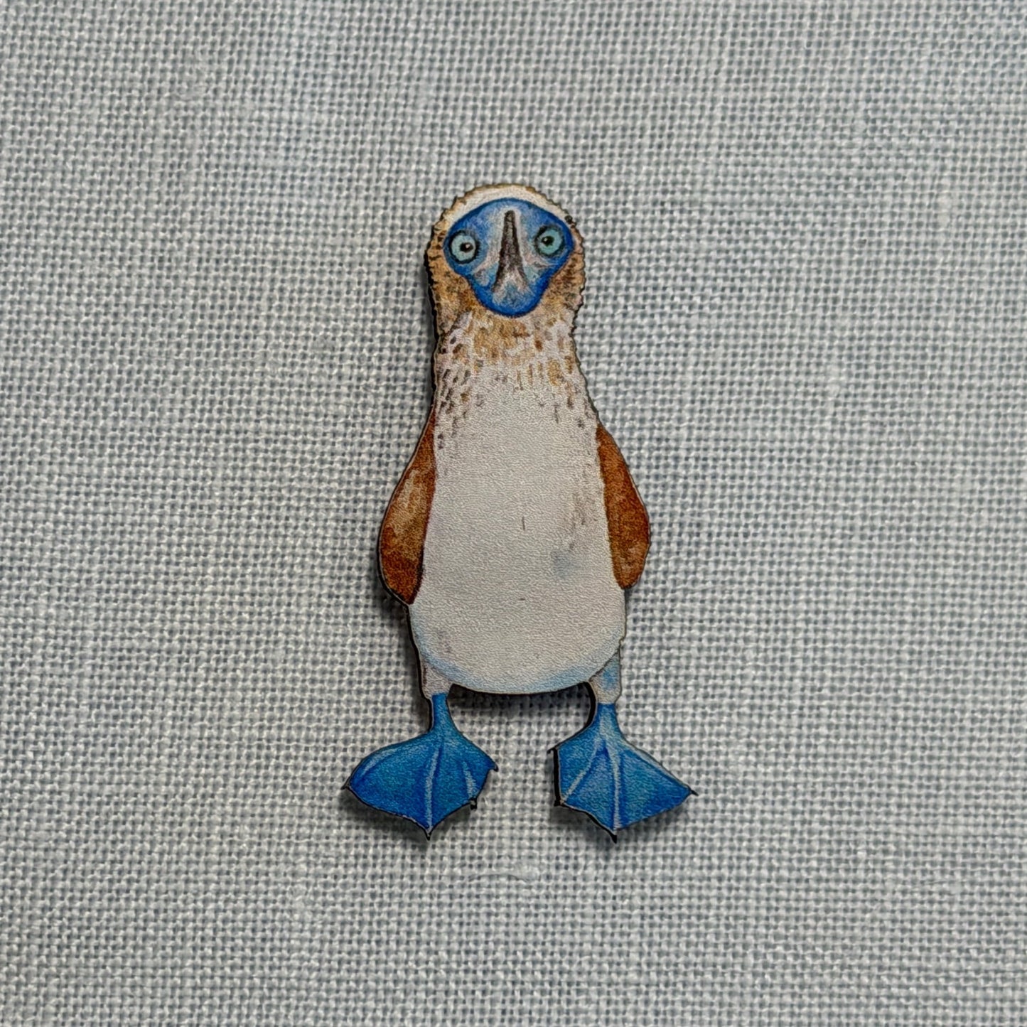Judgy Blue Footed Booby Wooden Magnetic Needle Minder