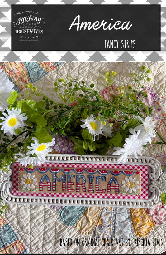 America - Stitching with the Housewives - Cross Stitch Pattern