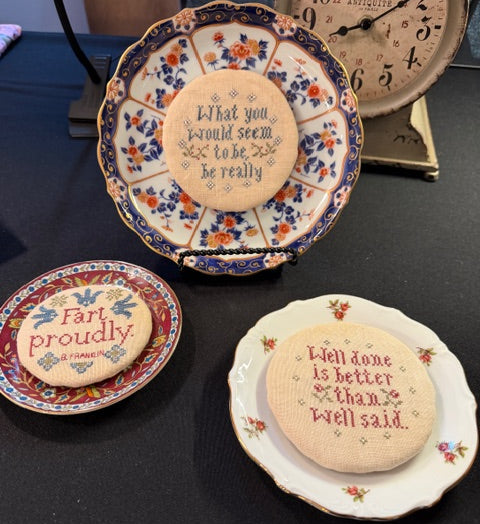 Plate-I-Tudes Poor Richard - Plum Street Samplers  - Cross Stitch Pattern