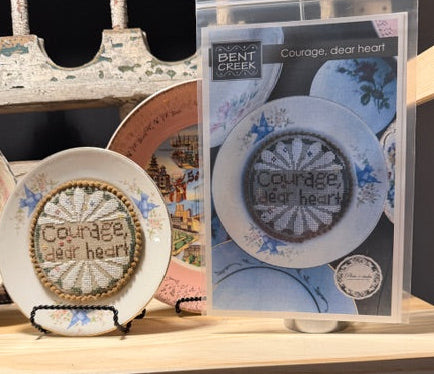 Plate-I-Tudes Courage, Dear Heart - Bent Creek - Cross Stitch Pattern
