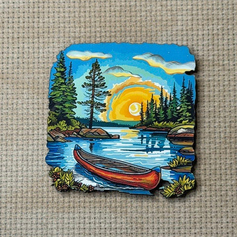 Lake Life Wooden Magnetic Needle Minder