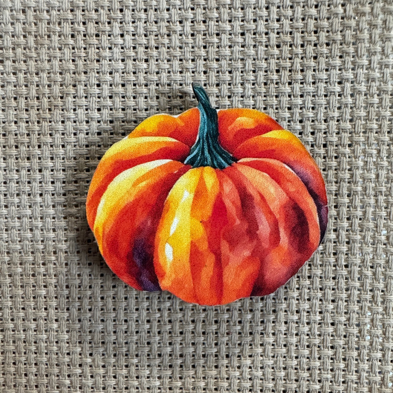 Autumn Pumpkin Wooden Magnetic Needle Minder