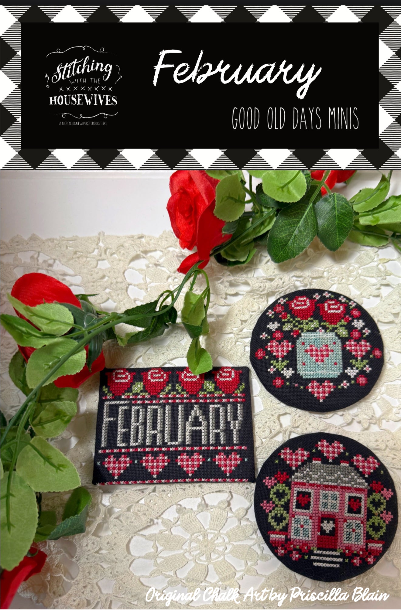 February, Good Old Days - Stitching with the Housewives - Cross Stitch Pattern