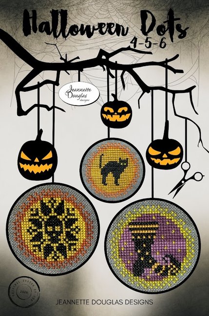 Halloween Dots 4-5-6 - Jeannette Douglas - Cross Stitch Pattern