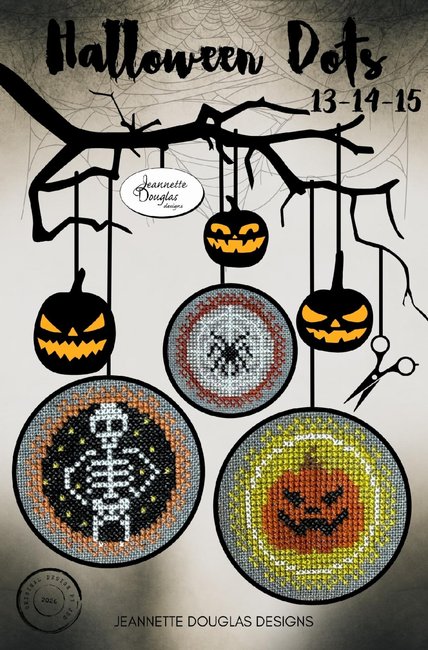 Halloween Dots 13-14-15 - Jeannette Douglas - Cross Stitch Pattern