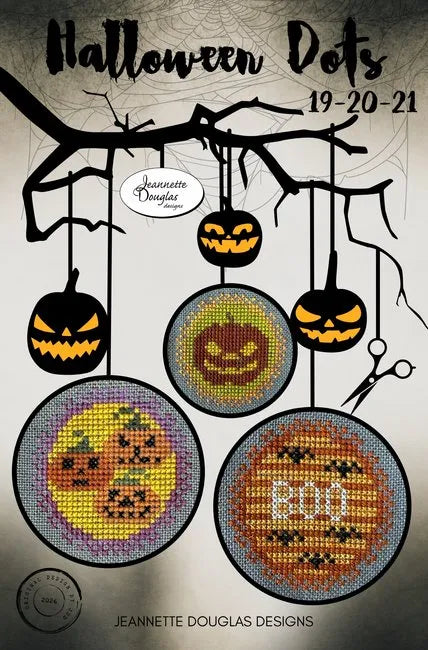 Halloween Dots 19-20-21 - Jeannette Douglas - Cross Stitch Pattern