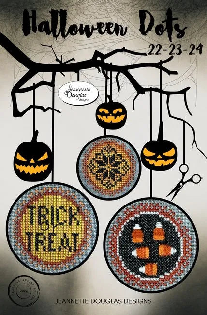 Halloween Dots 22-23-24 - Jeannette Douglas - Cross Stitch Pattern