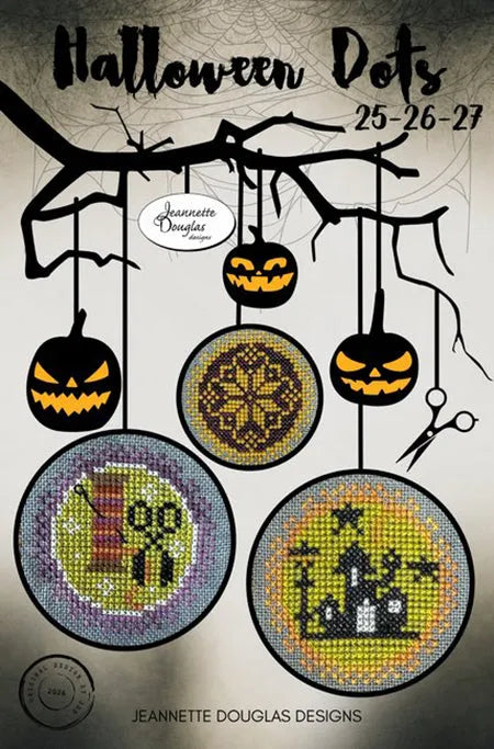Halloween Dots 25-26-27 - Jeannette Douglas - Cross Stitch Pattern