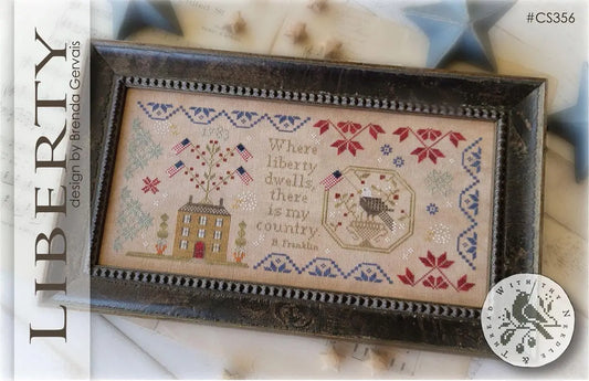 Liberty - With Thy Needle and Thread - Cross Stitch Pattern, Needlecraft Patterns, The Crafty Grimalkin - A Cross Stitch Store