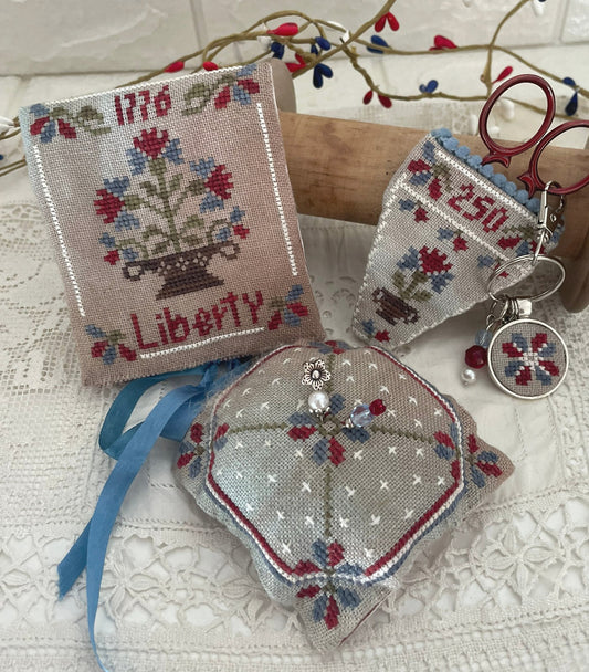 Liberty Sewing Set - Mani Di Donna - Cross Stitch Pattern
