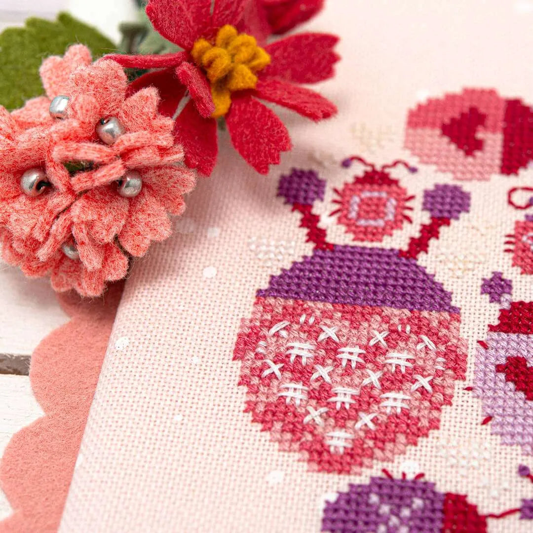 Lovebugs - Counting Puddles - Cross Stitch Pattern, Needlecraft Patterns, The Crafty Grimalkin - A Cross Stitch Store