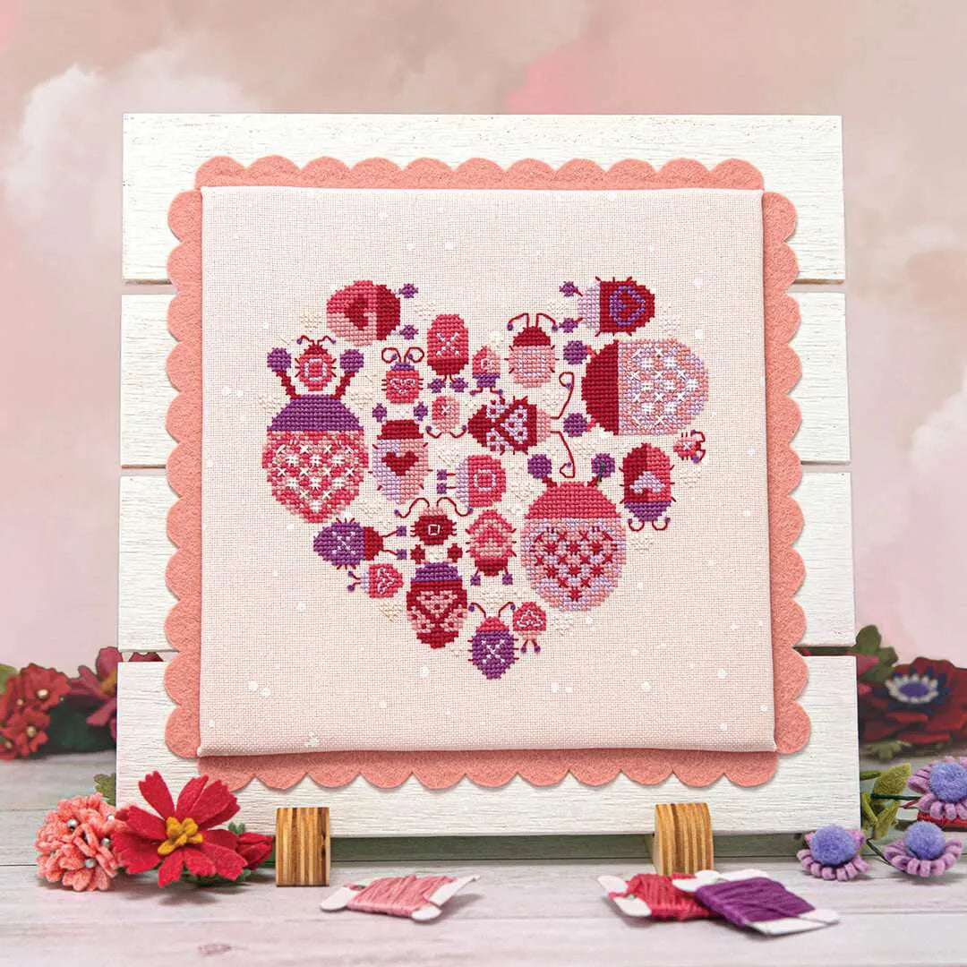Lovebugs - Counting Puddles - Cross Stitch Pattern, Needlecraft Patterns, The Crafty Grimalkin - A Cross Stitch Store