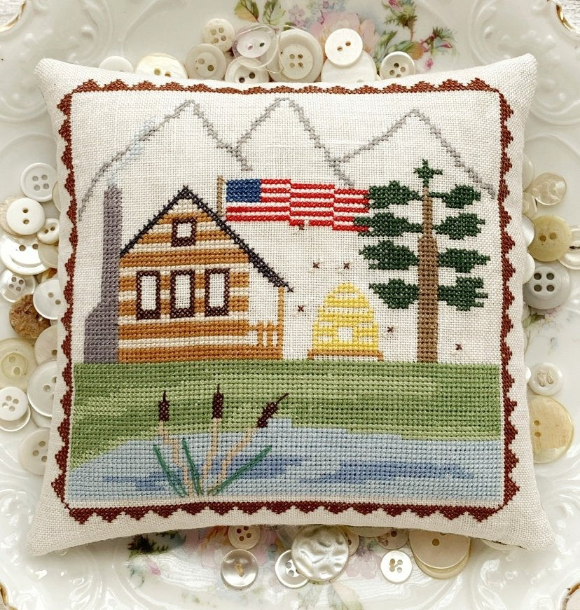 Mountain Cabin - Lucy Beam - Cross Stitch Pattern, Needlecraft Patterns, The Crafty Grimalkin - A Cross Stitch Store