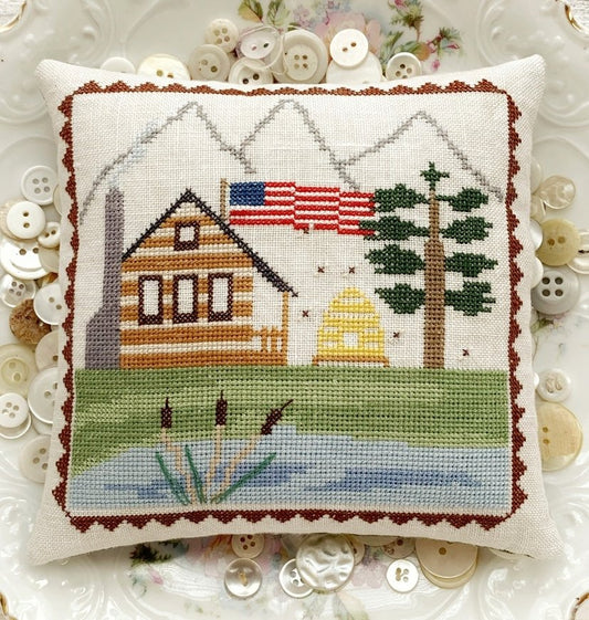 Mountain Cabin - Lucy Beam - Cross Stitch Pattern, Needlecraft Patterns, The Crafty Grimalkin - A Cross Stitch Store