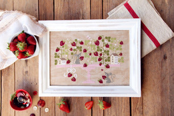 Strawberry Forest -  Madame Chantilly - Cross Stitch Pattern, Needlecraft Patterns, Needlecraft Patterns, The Crafty Grimalkin - A Cross Stitch Store